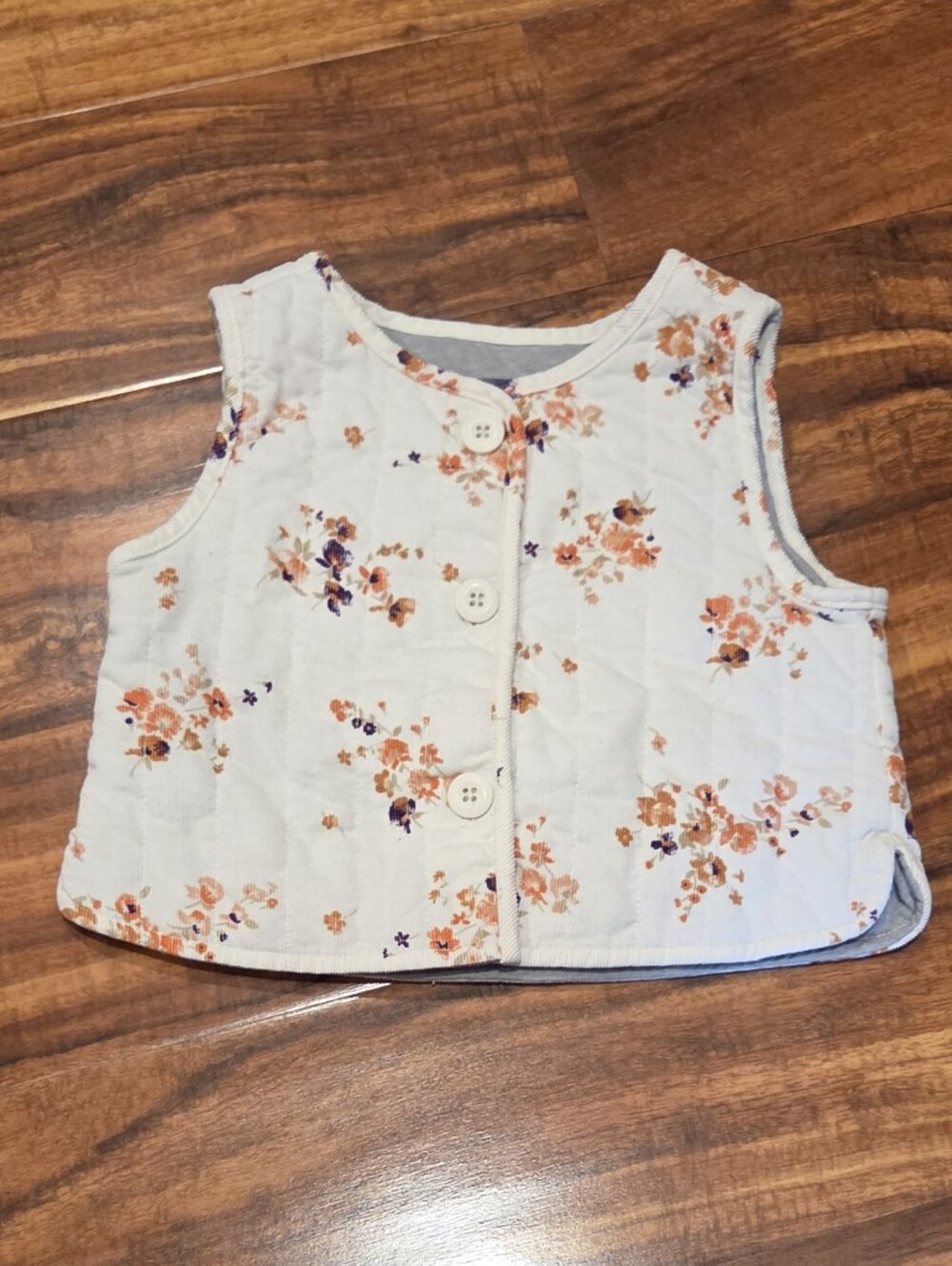 GAP Baby EUC 18-24 Months Quilted Floral Vest